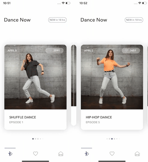 Free dance app to not stand still